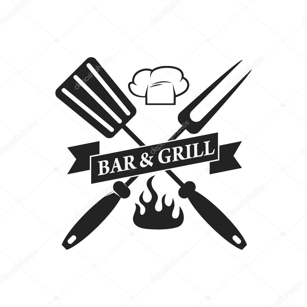 grill bar emblem template.