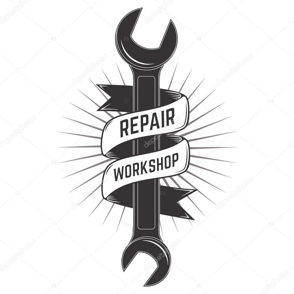 Repair workshop label template