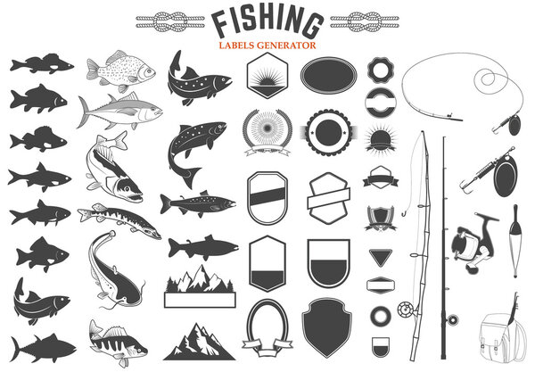 fishing labels generator