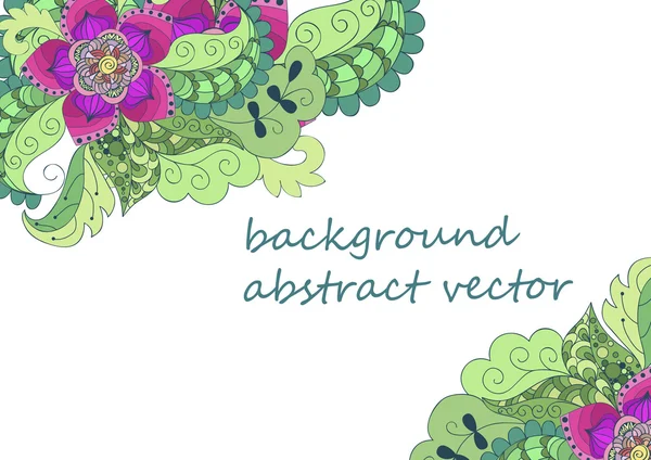 Soyut vektör arka plan, renk çiçekler, karalamalar, düğün invi