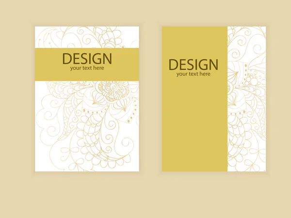 El ilanı broşür tasarım tasarım. El ilanları, invitati örnekleri vektör