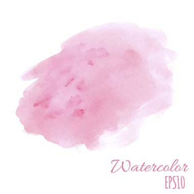 Boya doku vektör Illustration. Suluboya öğeleri elle çizilmiş