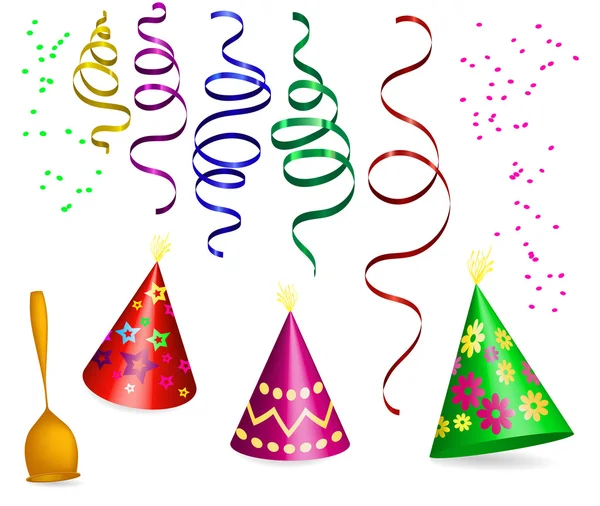 şapka şerit serpantin üzerinden şenlikli süsleme için ayarla