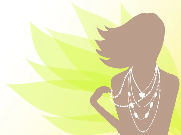 Kız arka planda silüeti bırakır