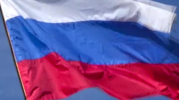 Flagge Russlands — Stockvideo