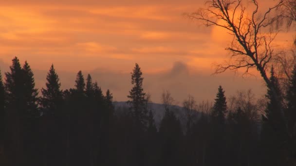 Berg gegen den Himmel — Stockvideo