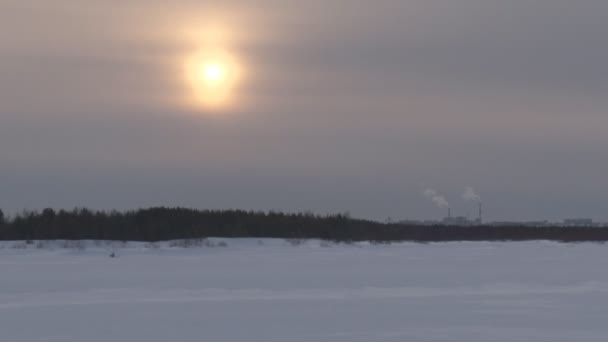 冬天太阳 — 图库视频影像