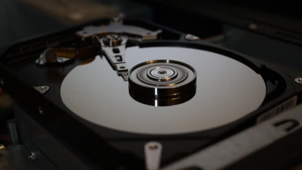 Hard Disk Drive per girare e si ferma 6 — Video Stock