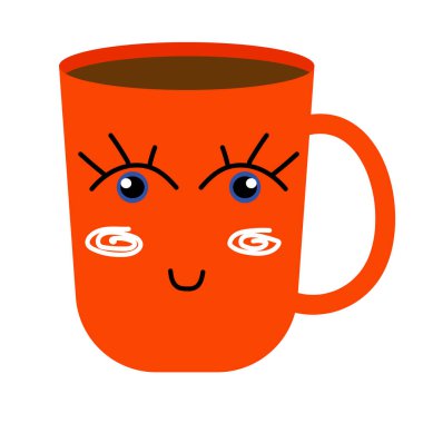 Renkli modern kupa tasarım elementleri vektör düz illüstrasyonla süslenmiş.