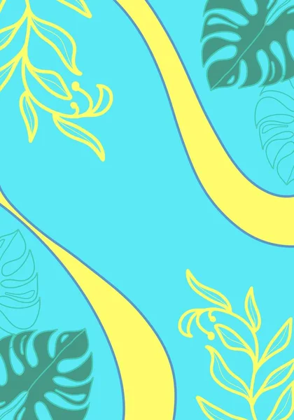 Яркий Тропический Фон Плантациями Джунглей Экзотический Летний Узор Тропическими Листьями — стоковое фото