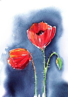 El çizimi çizimi. Poster, resim, arkaplan, kumaş, ambalaj, davet için suluboya deseni. 