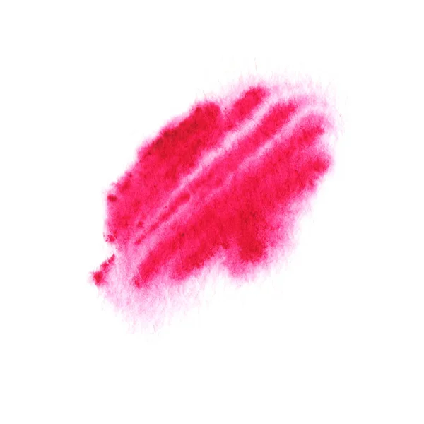 Tache aquarelle rouge. Aquarelle texturée lumineuse fond abstrait. — Photo