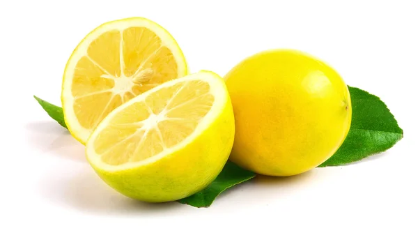 Fresh lemon isolated on white — Stock Photo, Image