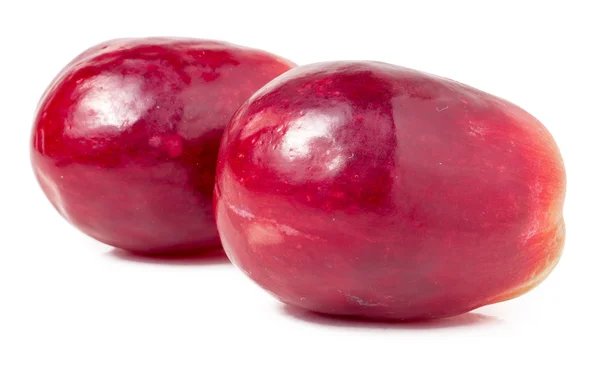 Ramo de bayas de uva roja aislado sobre fondo blanco recorte —  Fotos de Stock