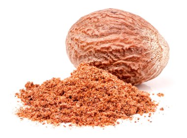 Beyaz arka plan üzerinde izole bir Hindistan cevizi bütün