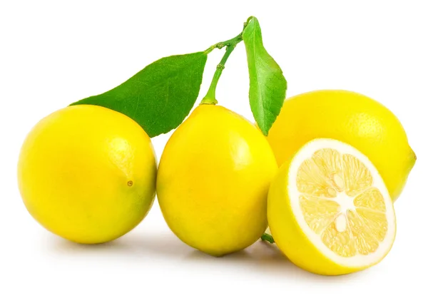 Lemons isolated on white background — Stock Photo, Image