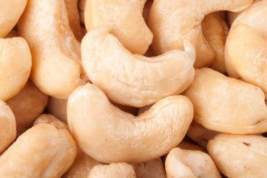 kaju fıstığı arka plan olarak makroyu kapatın