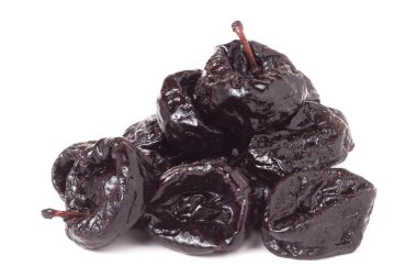 bir beyaz arka plan closeup izole Erik yığını