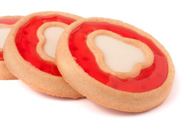 Beyaz arka plan üzerinde izole jöle ile iki tanımlama