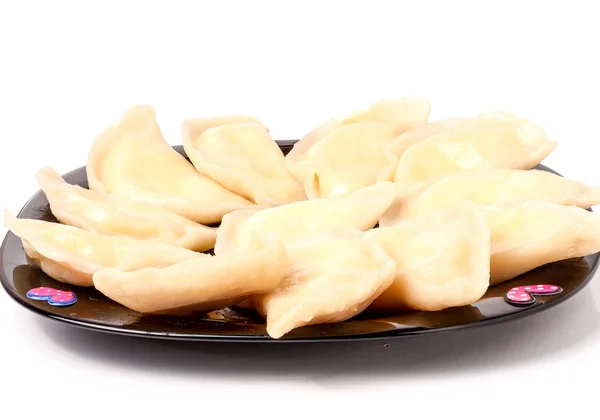 Oekraïense dumplings Varik met kwark — Stockfoto