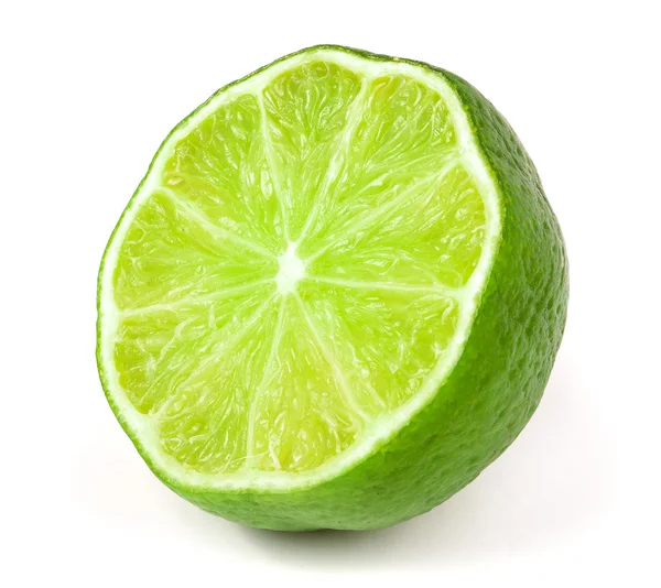 Lime half isolated on white background — Stock Photo, Image