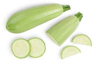 Kabak ya da iliğin kesme yolu ve tam derinliği ile beyaz arkaplanda izole edilmesi. Üst Manzara. Düz yatıyordu