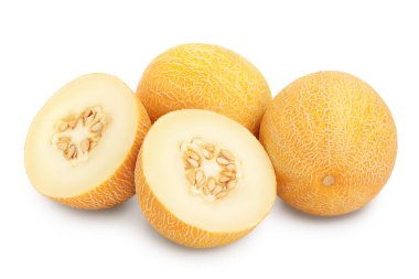 Kavun kırpma yolu ve tam derinlik alan ile beyaz arkaplanda izole