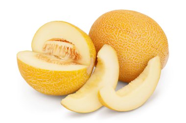 Kavun kırpma yolu ve tam derinlik alan ile beyaz arkaplanda izole