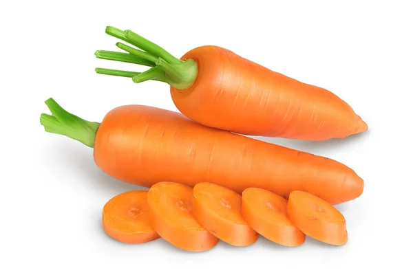 Carrot isolated on white background with clipping path and full depth of field