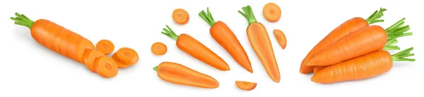 Carrot isolated on white background . Set or collection — Stock Photo, Image