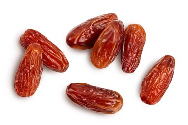 Kırpma yolu olan beyaz arkaplanda izole edilmiş tarihler. Üst Manzara. Düz yatıyordu