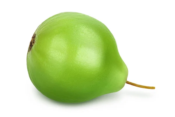 Fruto de guayaba aislado sobre fondo blanco con recorrido de recorte y plena profundidad de campo — Foto de Stock