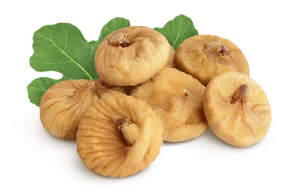 Dried figs isolated on white background with clipping path and full depth of field — Stock Photo, Image