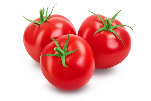 Tomato isolated on white background with clipping path and full depth of field. — Stock Photo, Image