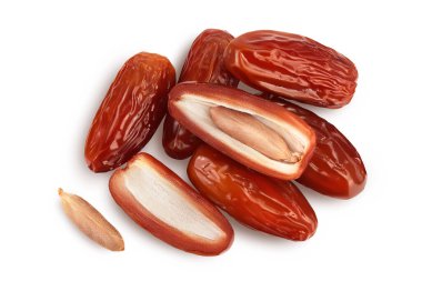 Kırpma yolu olan beyaz arkaplanda izole edilmiş tarihler. Üst Manzara. Düz yatıyordu