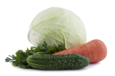 Taze salatalık, lahana