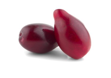 bir beyaz üzerine çilek kızılcık