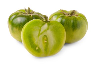 Yeşil domates ve dilim