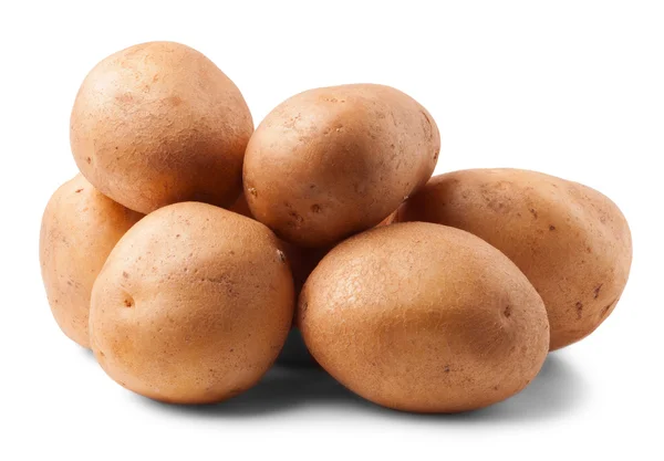 New potato isolated on white — Stock Photo, Image