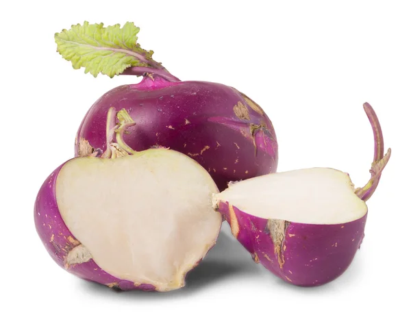 Fresh purple kohlrabi — Stock Photo, Image