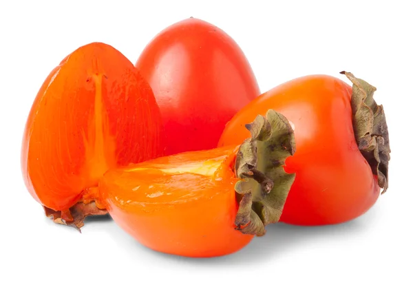 Persimmon owoc na białym tle — Zdjęcie stockowe