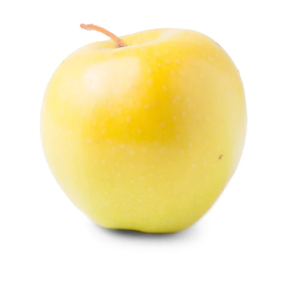 单一个黄色的苹果 — 图库照片