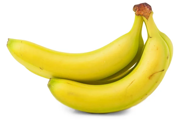 Ein Bündel Bananen isoliert auf weißem Hintergrund — Stockfoto