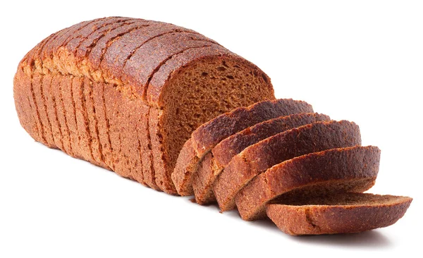 Pão preto fatiado — Fotografia de Stock