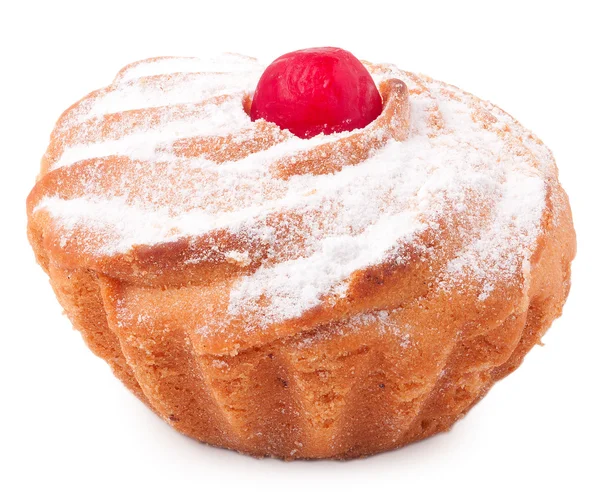 Geïsoleerde muffin op witte achtergrond — Stockfoto