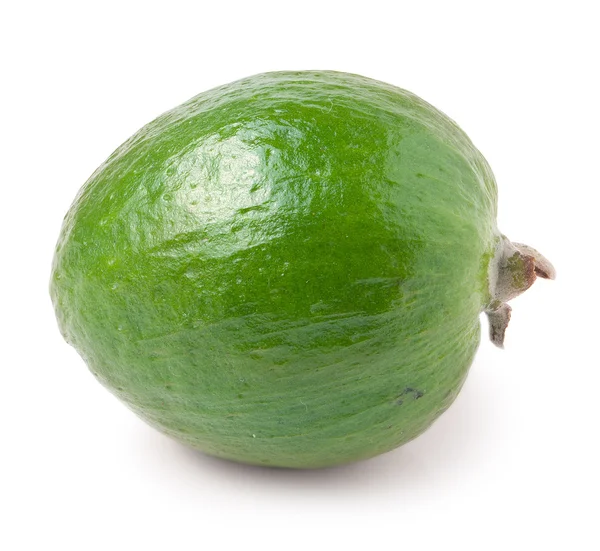 Mogen feijoa frukt, isolerad på vit — Stockfoto