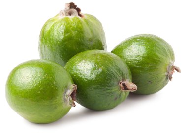 Fayjoa beyaz üzerine izole