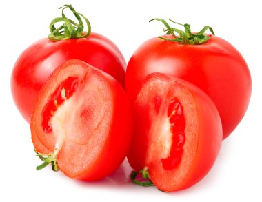 Beyaz renkte taze domatesler.