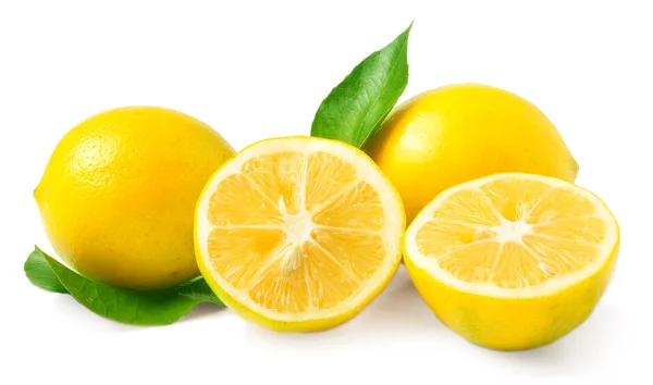 Két citrom-levél — Stock Fotó