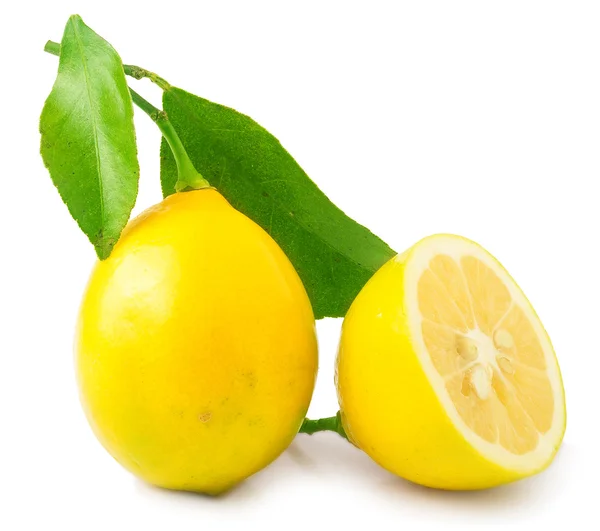 Limón fresco aislado en blanco — Foto de Stock